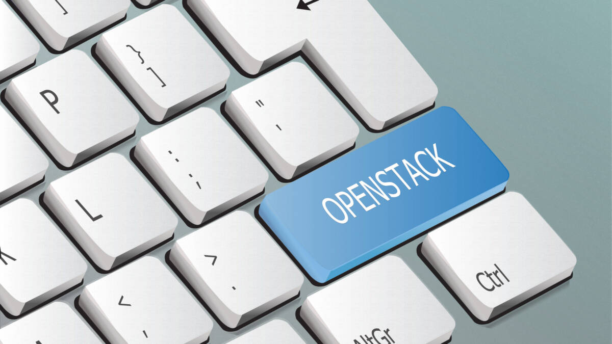 OpenStack written on the keyboard button