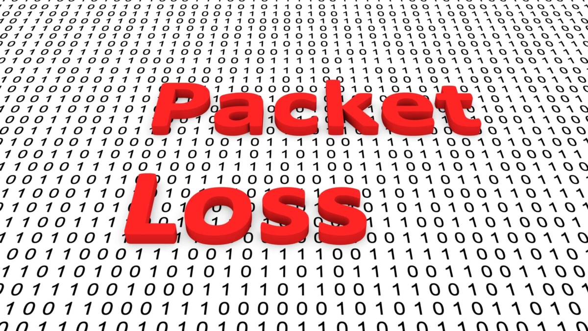 Packet loss as a binary code 3D illustration